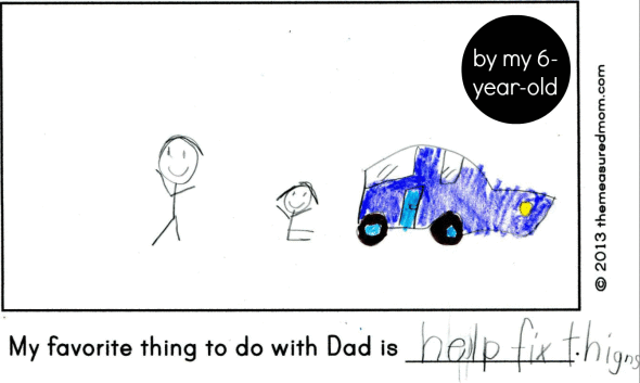 Looking for a homemade Father's day gift idea? This book about Dad was a big hit at our house!