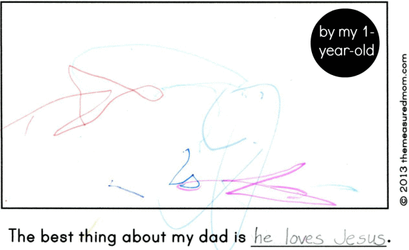 Looking for a homemade Father's day gift idea? This book about Dad was a big hit at our house!