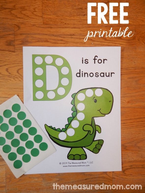 Get this free letter D printable to help your little one learn the shape and sound of letter D.