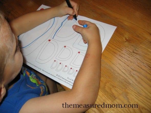 write letter do on letters of all sizes