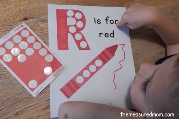 Get this free letter R printable, plus a link to get a printable for EVERY letter in one easy download!