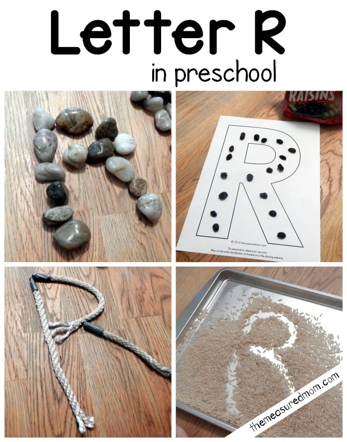 letter R in preschool