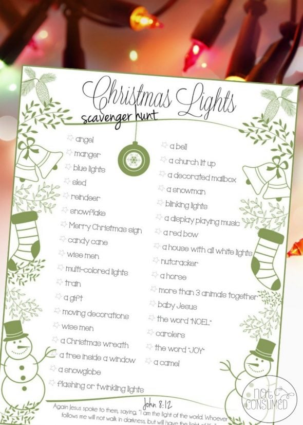 So many printable Christmas games for kids!