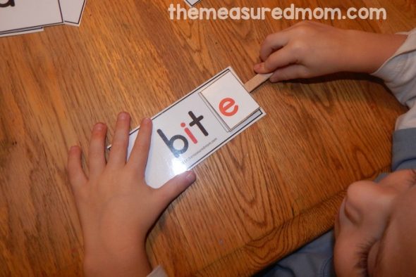 Print these free cards for a great silent e activity!