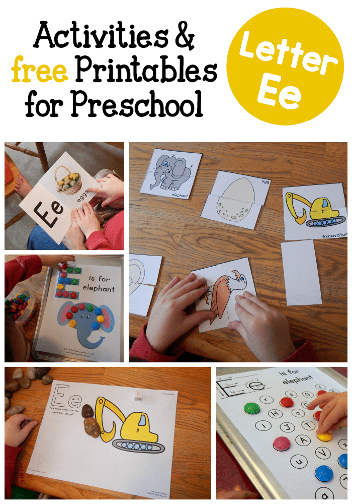 Looking for letter E activities for preschool? We've got free printables, books, crafts, and more!