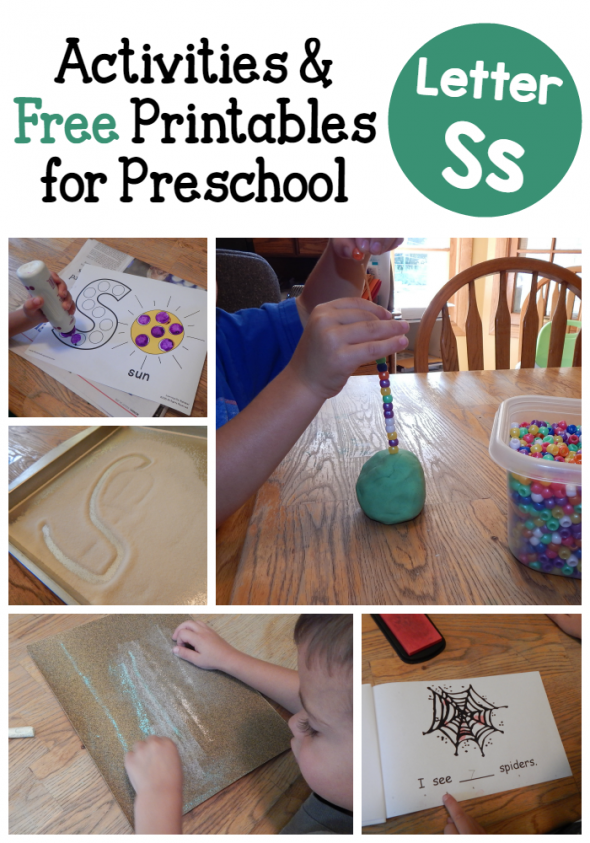 Check out these hands-on, creative letter S activities for preschool - with links to free printables!