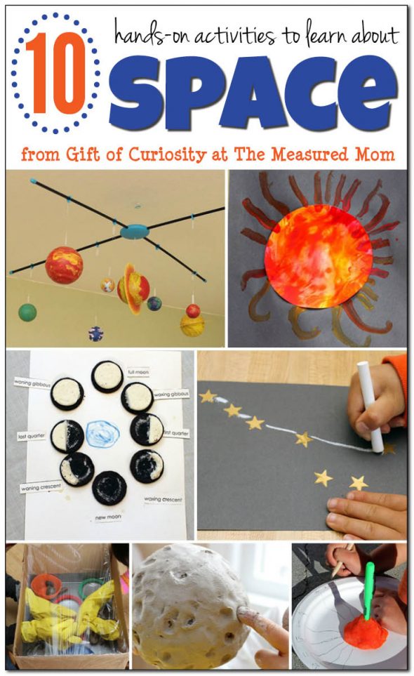 Looking for space activities for kids? You'll love this collection of hands-on learning ideas!