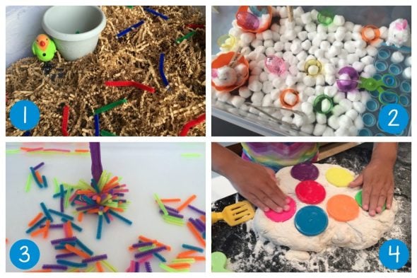 When planning learning centers for preschool, simple is best! Check out these 15 super simple preschool learning centers - free printables included!