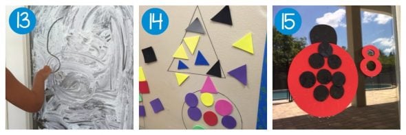 When planning learning centers for preschool, simple is best! Check out these 15 super simple preschool learning centers - free printables included!