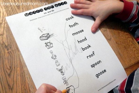 I love the variety of oo words activities in this oo words worksheets pack!