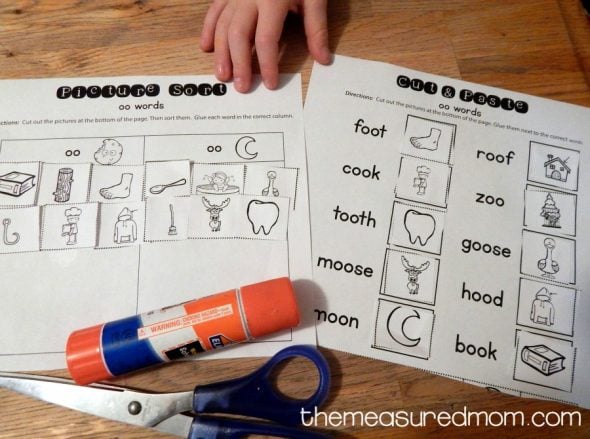 I love the variety of oo words activities in this oo words worksheets pack!