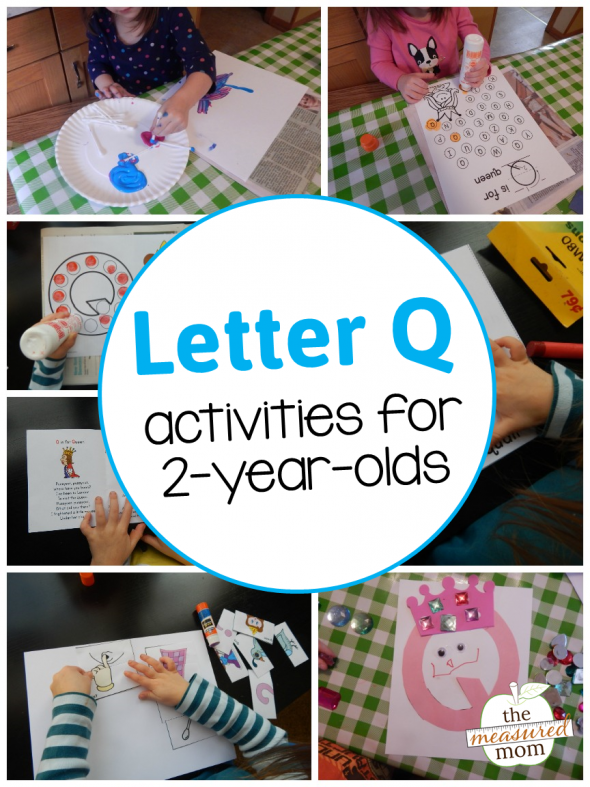 Try these simple letter Q activities for 2 year olds!